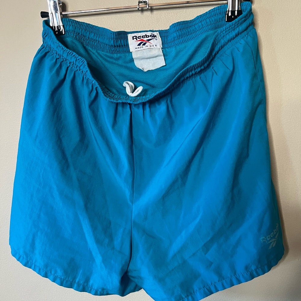 Vintage 80s Reebok Blue Athletic Shorts made in US